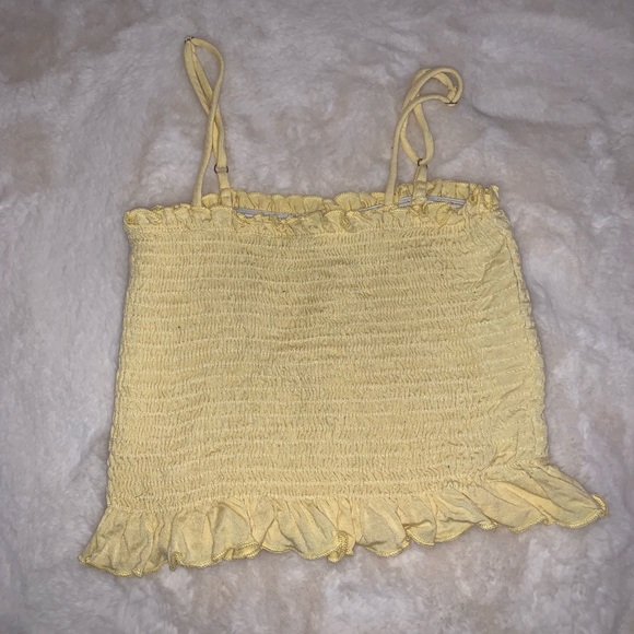 Ruffled cropped tank top - Picture 1 of 1